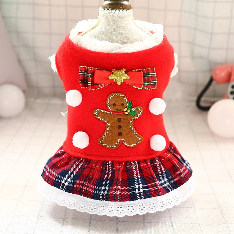 Adorable Plaid Christmas Dress - Chihuahua Empire