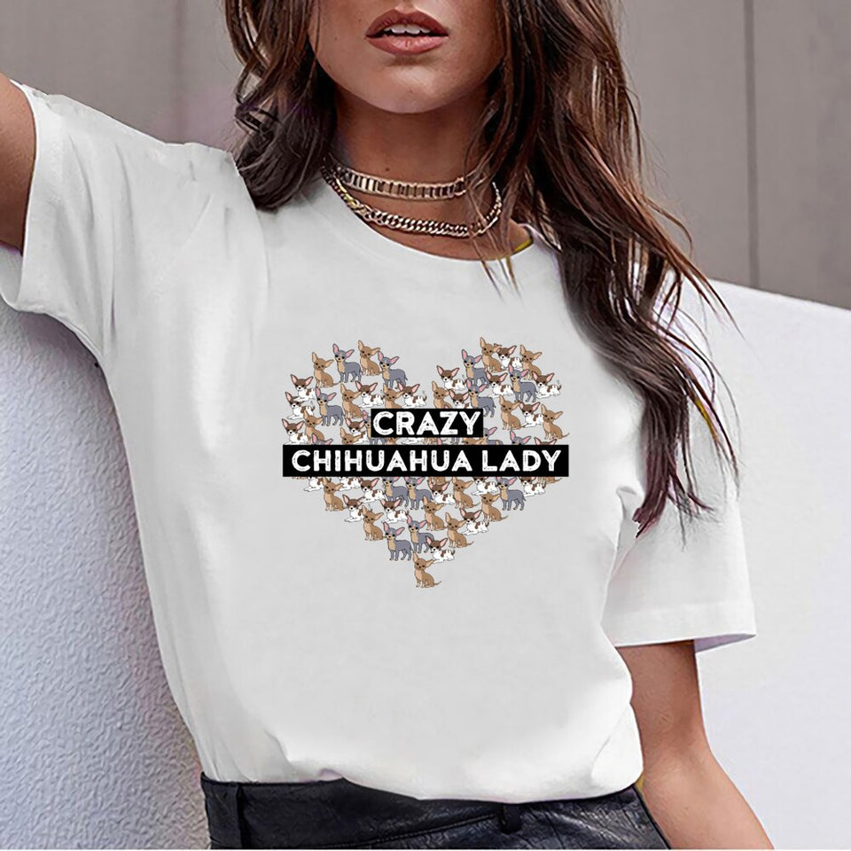 Crazy Chihuahua Lady T-Shirt - Chihuahua Empire