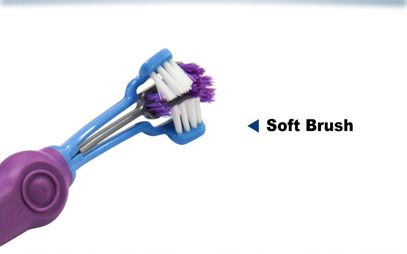Three-Sided Soft Toothbrush