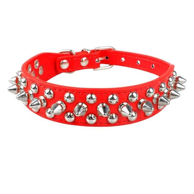 Spiked Leather Chihuahua Collar - Chihuahua Empire