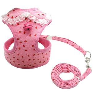 Stylish Chihuahua Harness With a Bell (Leash Included)