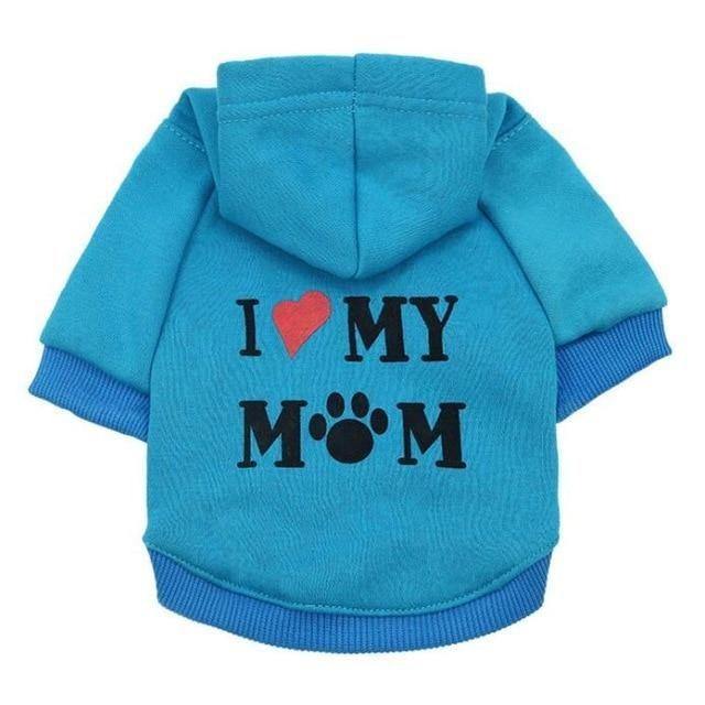 "I Love My Mom" Chihuahua Hoodie - Chihuahua Empire