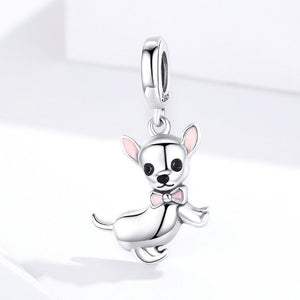 Sterling Silver Chihuahua Pendant