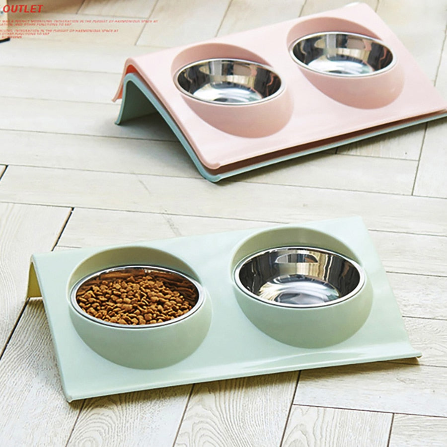 Double Food And Water Bowl - Chihuahua Empire