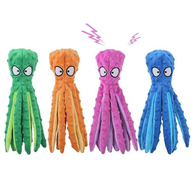 Soft Stuffed Squeaky Octopus - Chihuahua Empire