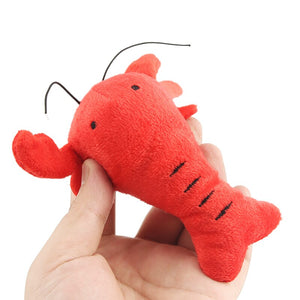 Lobster & Crab Squeaky Plush Toy
