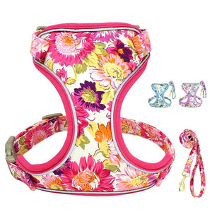 Colorful Flower Harness - Chihuahua Empire