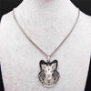 Antique Stainless Steel Chihuahua Necklace