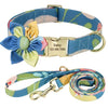 Flower Design Personalized Chihuahua Collar