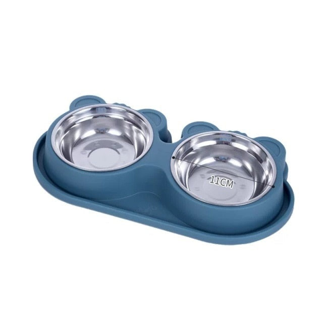 2 In 1 Stainless Steel Food Bowls