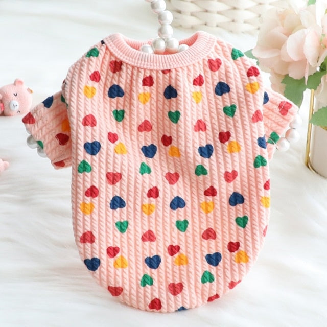 Hearts All Over Chihuahua Sweater