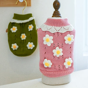 Flowers All Over Chihuahua Sweater