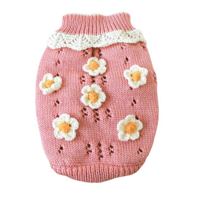 Flowers All Over Chihuahua Sweater