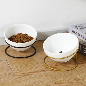 Elevated Ceramic Feeding Bowl - Chihuahua Empire