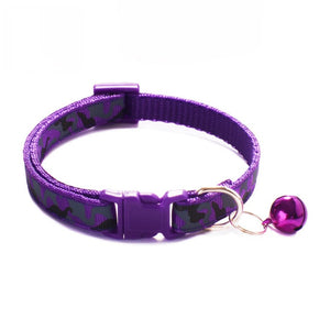 Camouflage Collar With Detachable Bell